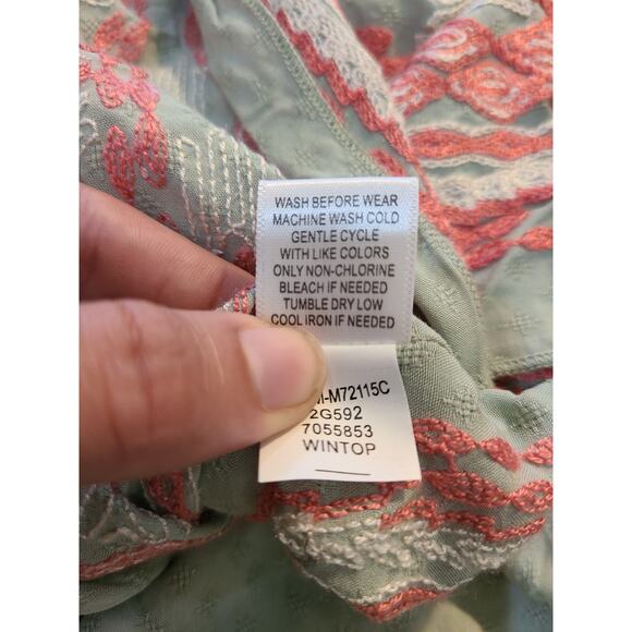 One world xl-xxl light sage green women's poncho new with tags - Picture 7 of 7